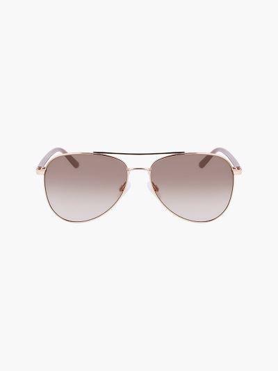 Calvin Klein Táskák & Kiegészítők HU108309 | Calvin Klein Aviator Férfi Napszemüveg Rózsaszín Arany